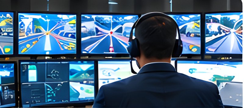 Control Room operator watching live screens